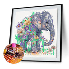 Load image into Gallery viewer, Diamond Painting - Partial Special Shaped - elephant (30*30CM)
