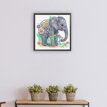 Load image into Gallery viewer, Diamond Painting - Partial Special Shaped - elephant (30*30CM)
