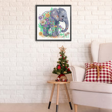 Load image into Gallery viewer, Diamond Painting - Partial Special Shaped - elephant (30*30CM)
