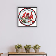 Load image into Gallery viewer, Diamond Painting - Partial Special Shaped - Christmas holiday wreath (30*30CM)
