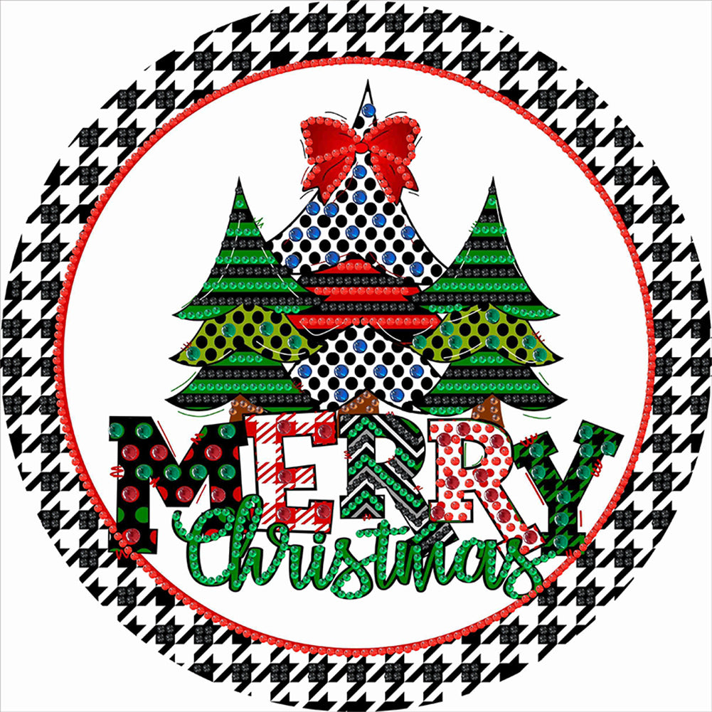 Diamond Painting - Partial Special Shaped - Christmas holiday wreath (30*30CM)