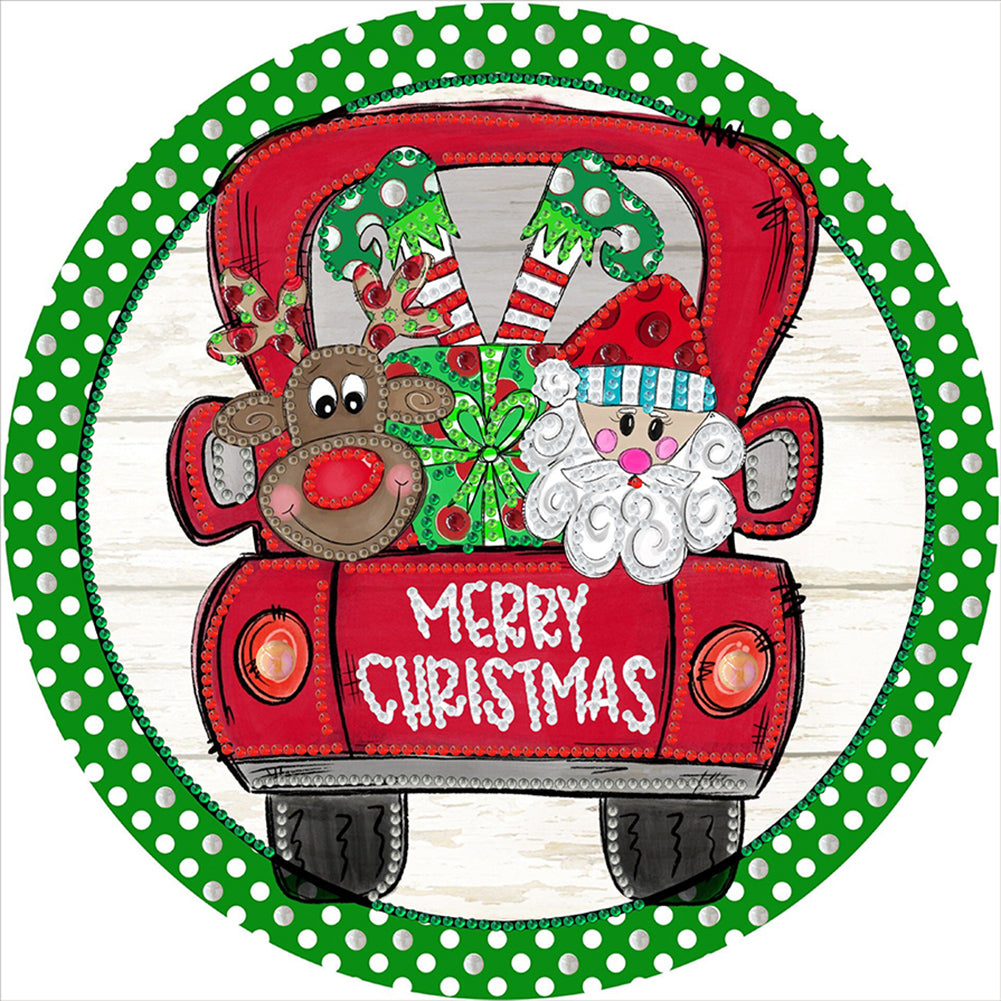 Diamond Painting - Partial Special Shaped - Christmas holiday wreath (30*30CM)