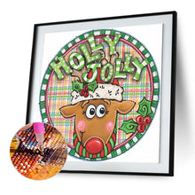 Load image into Gallery viewer, Diamond Painting - Partial Special Shaped - Christmas holiday wreath (30*30CM)
