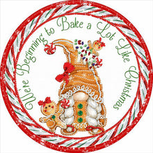 Load image into Gallery viewer, Diamond Painting - Partial Special Shaped - Christmas holiday wreath (30*30CM)
