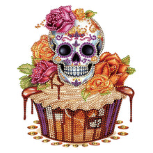 Load image into Gallery viewer, Diamond Painting - Partial Special Shaped - Skull Dessert (30*30CM)
