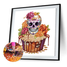Load image into Gallery viewer, Diamond Painting - Partial Special Shaped - Skull Dessert (30*30CM)
