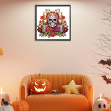 Load image into Gallery viewer, Diamond Painting - Partial Special Shaped - skull candlestick (30*30CM)
