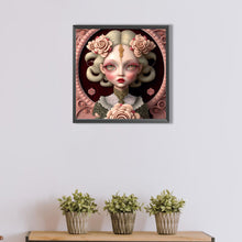 Load image into Gallery viewer, AB Diamond Painting - Full Round - flower and girl (40*40CM)
