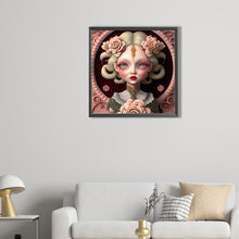 Load image into Gallery viewer, AB Diamond Painting - Full Round - flower and girl (40*40CM)

