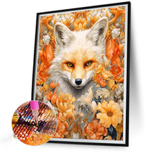 Load image into Gallery viewer, AB Diamond Painting - Full Round - fox in flower (40*50CM)
