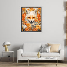 Load image into Gallery viewer, AB Diamond Painting - Full Round - fox in flower (40*50CM)
