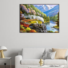 Load image into Gallery viewer, AB Diamond Painting - Full Round - train passing by (50*70CM)
