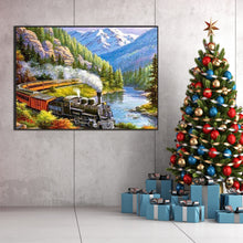 Load image into Gallery viewer, AB Diamond Painting - Full Round - train passing by (50*70CM)
