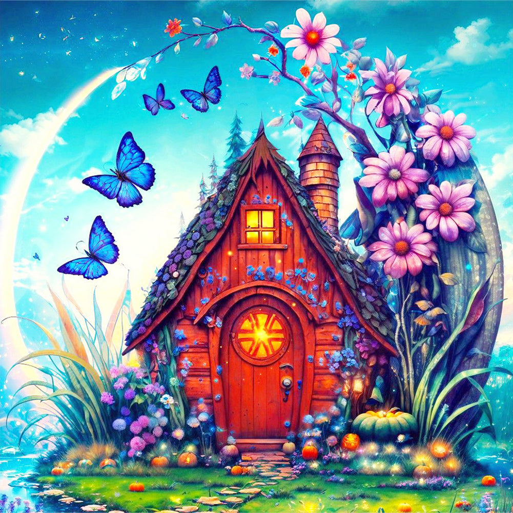 Diamond Painting - Full Round - Tranquility Cottage (40*40CM)