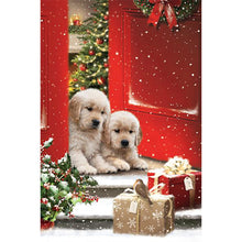 Load image into Gallery viewer, Diamond Painting - Full Round - Christmas dog gift (40*60CM)
