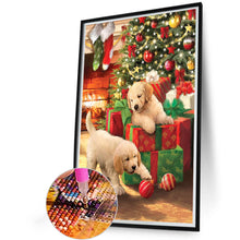 Load image into Gallery viewer, Diamond Painting - Full Round - Christmas naughty dogs (40*60CM)
