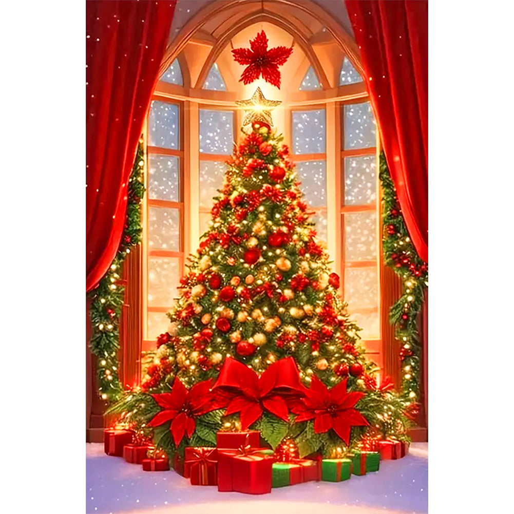 Diamond Painting - Full Round - Christmas tree and gifts (40*60CM)