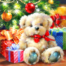 Load image into Gallery viewer, Diamond Painting - Full Round - Christmas white bear doll (40*40CM)
