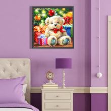 Load image into Gallery viewer, Diamond Painting - Full Round - Christmas white bear doll (40*40CM)
