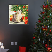 Load image into Gallery viewer, Diamond Painting - Full Round - Christmas cats and dogs (40*40CM)
