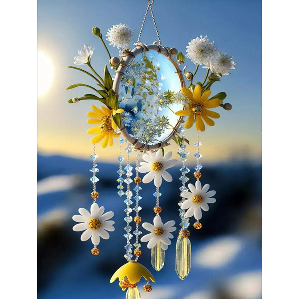 Diamond Painting - Full Round - Flower Wind Chime (30*40CM)