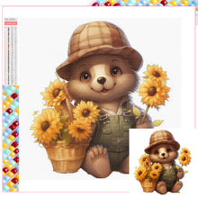 Load image into Gallery viewer, Diamond Painting - Full Square - sunflower bear (30*30CM)
