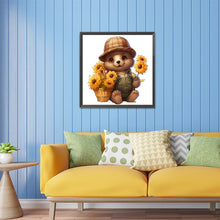 Load image into Gallery viewer, Diamond Painting - Full Square - sunflower bear (30*30CM)
