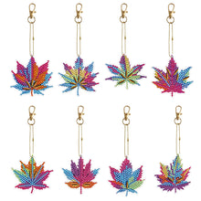 Load image into Gallery viewer, 5/6/8PCS Diamond Art Keyring Flexible Fish Double Sided Wizard Hat Special Shape
