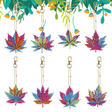 Load image into Gallery viewer, 5/6/8PCS Diamond Art Keyring Flexible Fish Double Sided Wizard Hat Special Shape
