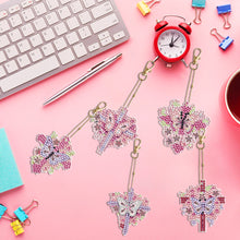 Load image into Gallery viewer, 5/6/8PCS Diamond Art Keyring Flexible Fish Double Sided Wizard Hat Special Shape
