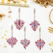 Load image into Gallery viewer, 5/6/8PCS Diamond Art Keyring Flexible Fish Double Sided Wizard Hat Special Shape

