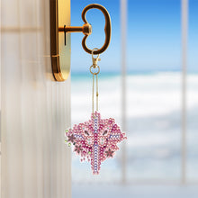 Load image into Gallery viewer, 5/6/8PCS Diamond Art Keyring Flexible Fish Double Sided Wizard Hat Special Shape
