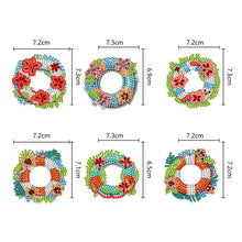 Load image into Gallery viewer, 5/6/8PCS Diamond Art Keyring Flexible Fish Double Sided Wizard Hat Special Shape
