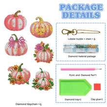 Load image into Gallery viewer, 5/6/8PCS Diamond Art Keyring Flexible Fish Double Sided Wizard Hat Special Shape
