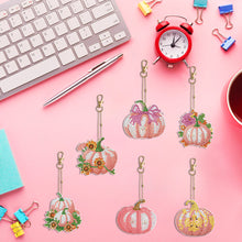 Load image into Gallery viewer, 5/6/8PCS Diamond Art Keyring Flexible Fish Double Sided Wizard Hat Special Shape
