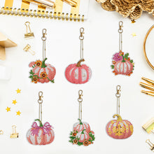 Load image into Gallery viewer, 5/6/8PCS Diamond Art Keyring Flexible Fish Double Sided Wizard Hat Special Shape
