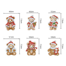 Load image into Gallery viewer, 5/6/8PCS Diamond Art Keyring Flexible Fish Double Sided Wizard Hat Special Shape
