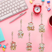 Load image into Gallery viewer, 5/6/8PCS Diamond Art Keyring Flexible Fish Double Sided Wizard Hat Special Shape
