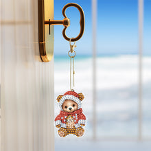 Load image into Gallery viewer, 5/6/8PCS Diamond Art Keyring Flexible Fish Double Sided Wizard Hat Special Shape
