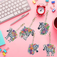 Load image into Gallery viewer, 5/6/8PCS Diamond Art Keyring Flexible Fish Double Sided Wizard Hat Special Shape
