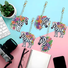 Load image into Gallery viewer, 5/6/8PCS Diamond Art Keyring Flexible Fish Double Sided Wizard Hat Special Shape
