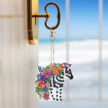 Load image into Gallery viewer, 5/6/8PCS Diamond Art Keyring Flexible Fish Double Sided Wizard Hat Special Shape
