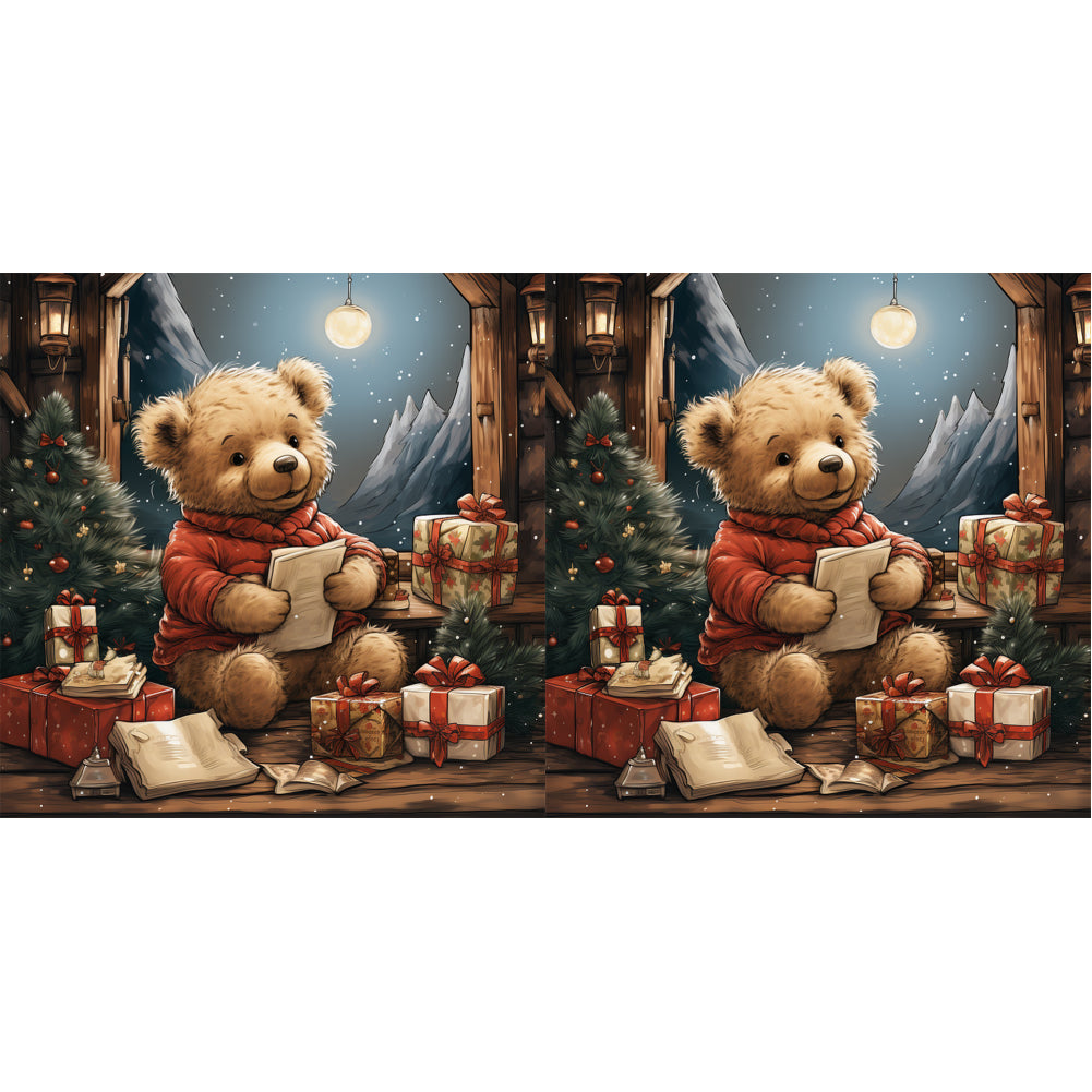 Diamond Painting - Full Round - Christmas Eve Bear (40*40CM)