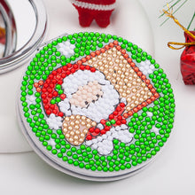 Load image into Gallery viewer, Double Sided Special Shape Diamond Pocket Mirror Santa for Adults Kids Beginners
