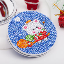 Load image into Gallery viewer, Double Sided Special Shape Diamond Pocket Mirror Santa for Adults Kids Beginners
