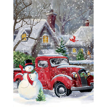 Load image into Gallery viewer, Diamond Painting - Full Round - Christmas snowman (30*40CM)
