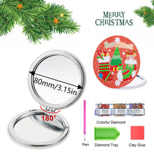 Load image into Gallery viewer, Double Sided Special Shape Diamond Art Mirror Snowman Santa Gift for Women Girls
