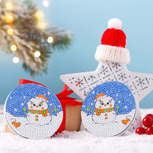 Load image into Gallery viewer, Double Sided Special Shape Diamond Art Mirror Snowman Santa Gift for Women Girls
