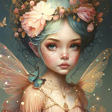 Load image into Gallery viewer, Diamond Painting - Full Round - butterfly elf fairy (30*30CM)
