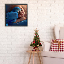 Load image into Gallery viewer, Diamond Painting - Full Round - bluebird and girl (30*30CM)
